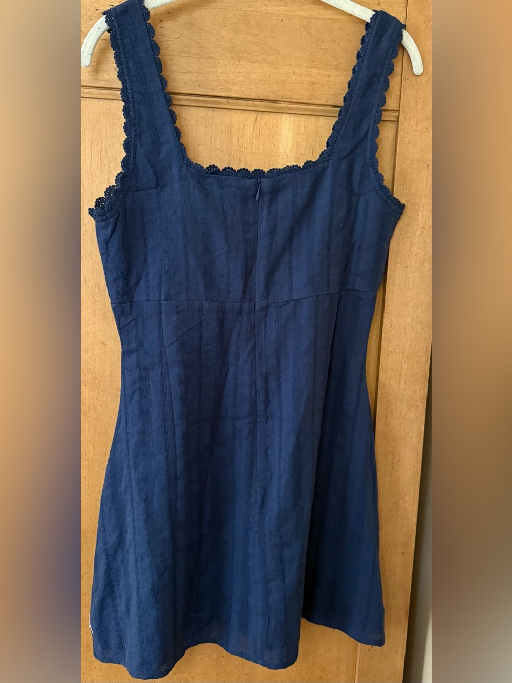 Princess Polly Navy Lace-Trim Dress - Picture 2 of 3